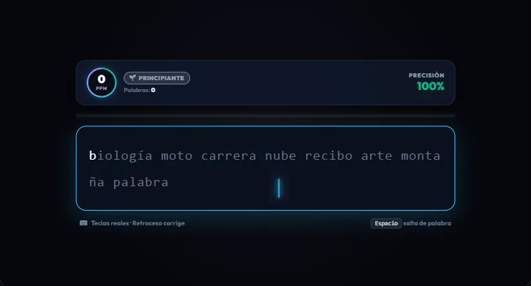 Así se ve Mecanografía Veloz